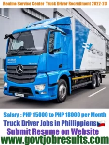 Realme Service Center HGV Truck Driver Recruitment 2022-23
