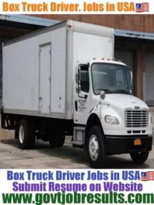 Box Truck Driver jobs in USA 2022-23