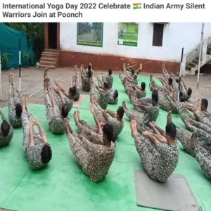 International Yoga day Live Updates in 2022 Army Silent Warriors Join at Poonch