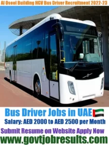 AL OSOOL BLDG HGV Bus Driver Recruitment 2022-23