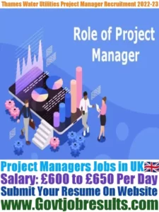 Thames Water Utilities Project Manager Recruitment 2022-23