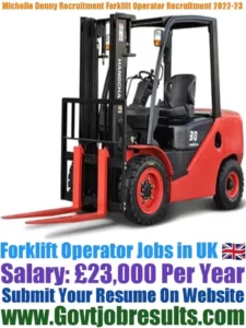 Michelle Denny Recruitment Forklift Operator Recruitment 2022-23