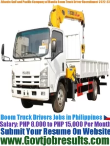 Atlantic Gulf and Pacific Company of Manila Boom Truck Driver Recruitment 2022-23