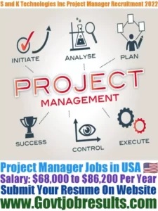 S and K Technologies Inc Project Manager Recruitment 2022-23