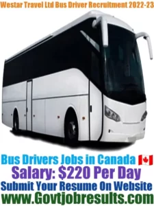 Westar Travel Ltd Bus Driver Recruitment 2022-23
