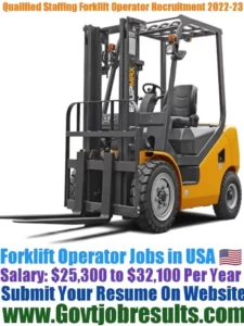 Qualified Staffing Forklift Operator Recruitment 2022-23