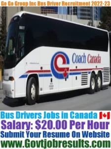 Go Go Group Inc Bus Driver Recruitment 2022-23
