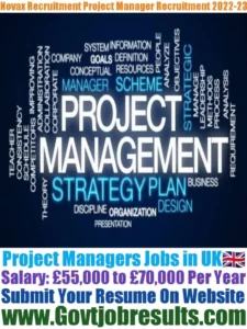 Novax Recruitment Project Manager Recruitment 2022-23