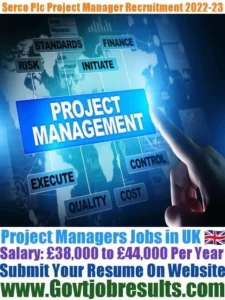 Serco Plc Project Manager Recruitment 2022-23