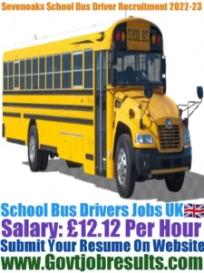 Sevenoaks School Bus Driver Recruitment 2022-23