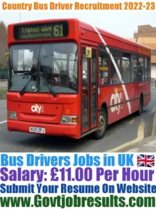 Country Bus Driver Recruitment 2022-23