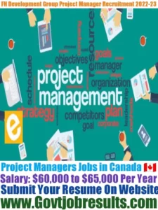 FH Development Group Project Manager Recruitment 2022-23