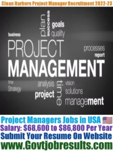 Clean Harbors Project Manager Recruitment 2022-23