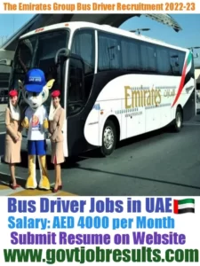 The Emirates Group Bus Driver Recruitment 2022-23