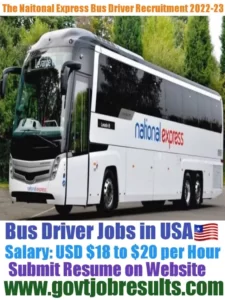 National Express Moving Bus Driver Recruitment 2022-23
