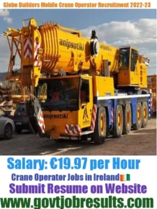 Glebe Builders Crane Operator Recruitment 2022-23