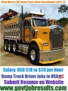Allan Myers Inc Dump Truck Driver Recruitment 2022-23