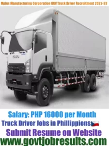 MPlus Manufacturing Corporation HGV Truck Driver Recruitment 2022-23