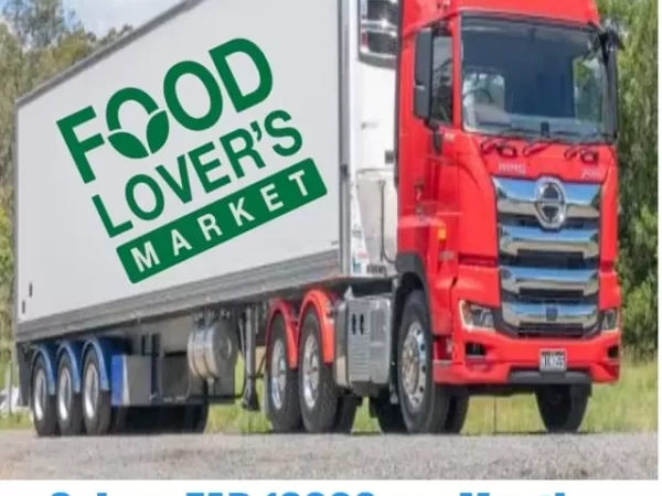 Food Lovers Market Online CODE 14 Truck Driver Recruitment 2022-23