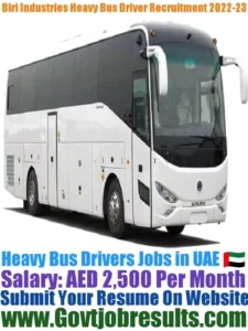 Biri Industries Heavy Truck Driver Recruitment 2022-23
