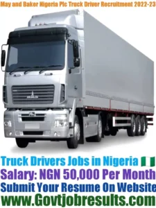 May and Baker Nigeria Plc Truck Driver Recruitment 2022-23