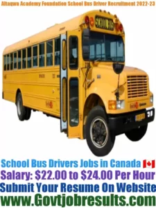 Altaqwa Academy Foundation School Bus Driver Recruitment 2022-23