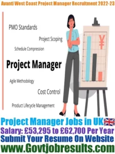 Avanti West Coast Project Manager Recruitment 2022-23