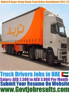 United Al Saqer Group Heavy Truck Driver Recruitment 2022-23