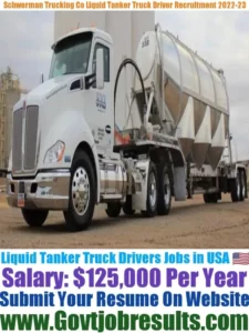 Schwerman Trucking Co Liquid Tanker Truck Driver Recruitment 2022-23