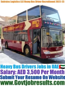 Emirates Logistics LLC Heavy Bus Driver Recruitment 2022-23