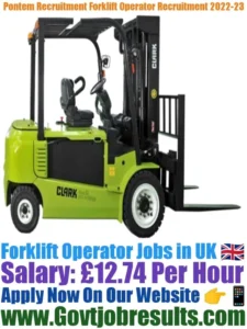 Pontem Recruitment Forklift Operator Recruitment 2022-23