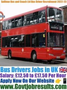 Sullivan Bus and Coach Ltd Bus Driver Recruitment 2022-23