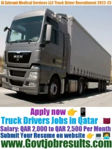 Al Zahrawi Medical Supplies LLC Truck Driver Recruitment 2022-23