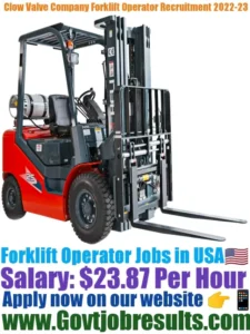 Clow Valve Company Forklift Operator Recruitment 2022-23