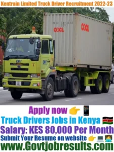 Kentrain Limited Truck Driver Recruitment 2022-23