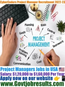 CyberCoders Project Manager Recruitment 2022-23