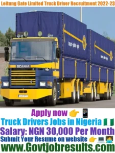 Leitung Gate Limited Truck Driver Recruitment 2022-23