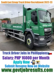 South East Group HGV Truck Driver Recruitment 2022-23