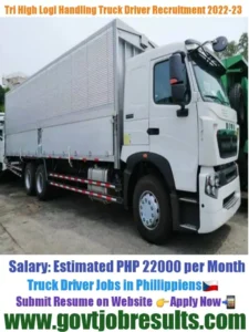Tri High Logi handling HGV Truck Driver Recruitment 2022-23