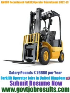 Amour Recruitment Night Forklift Operator Recruitment 2022-23