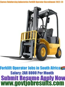 Barnes Reinforcing Industries Forklift Operator Recruitment 2022-23