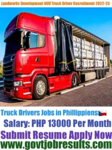 Landworks Development HGV Truck Driver Recruitment 2022-23