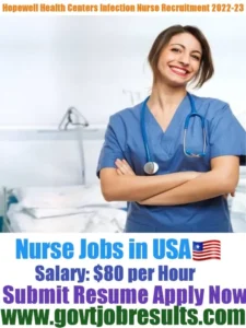 Hopewell Health Center Infection Control Nurse Recruitment 2022-23