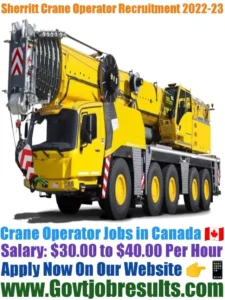 Sherritt Crane Operator Recruitment 2022-23