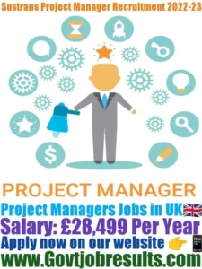 Sustrans Project Manager Recruitment 2022-23