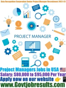 Data Recognition Corporation Project Manager Recruitment 2022-23