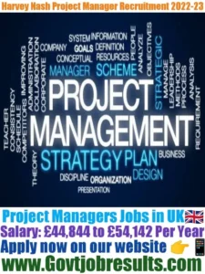 Harvey Nash Project Manager Recruitment 2022-23