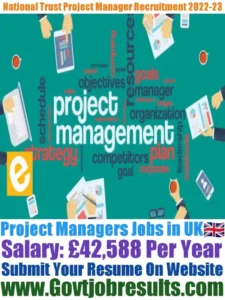 National Trust Project Manager Recruitment 2022-23