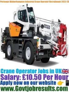 Pertemps Wolverhampton Industrial Crane Operator Recruitment 2022-23