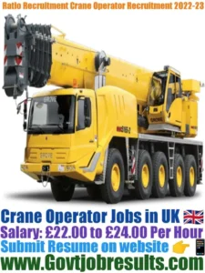 Ratio Recruitment Crane Operator Recruitment 2022-23